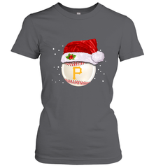Pittsburgh Pirates Logo Baseball Ball Christmas Santa Hat Xmas Sport Funny Snow Women's T-Shirt Women's T-Shirt - jonhlittlestore88