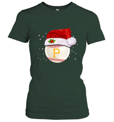 Pittsburgh Pirates Logo Baseball Ball Christmas Santa Hat Xmas Sport Funny Snow Women's T-Shirt Women's T-Shirt - jonhlittlestore88