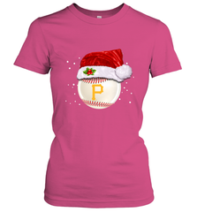 Pittsburgh Pirates Logo Baseball Ball Christmas Santa Hat Xmas Sport Funny Snow Women's T-Shirt Women's T-Shirt - jonhlittlestore88