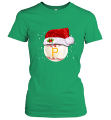 Pittsburgh Pirates Logo Baseball Ball Christmas Santa Hat Xmas Sport Funny Snow Women's T-Shirt Women's T-Shirt - jonhlittlestore88