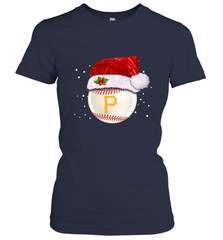 Pittsburgh Pirates Logo Baseball Ball Christmas Santa Hat Xmas Sport Funny Snow Women's T-Shirt Women's T-Shirt - jonhlittlestore88