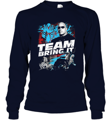 WWE The Rock Team Bring It Long Sleeve T-Shirt Long Sleeve T-Shirt - jonhlittlestore88