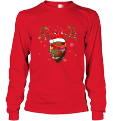 NFL Santa Hat American Football Reindeer Christmas Funny Sport Long Sleeve T-Shirt Long Sleeve T-Shirt - jonhlittlestore88
