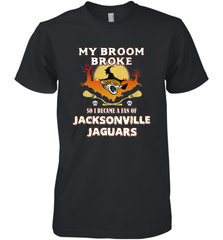 Broom Broke So I Became A Fan of Jacksonville Jaguars NFL Halloween Costume Men's Premium T-Shirt Men's Premium T-Shirt - jonhlittlestore88