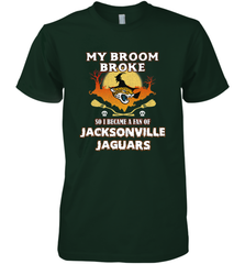 Broom Broke So I Became A Fan of Jacksonville Jaguars NFL Halloween Costume Men's Premium T-Shirt Men's Premium T-Shirt - jonhlittlestore88