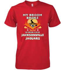 Broom Broke So I Became A Fan of Jacksonville Jaguars NFL Halloween Costume Men's Premium T-Shirt Men's Premium T-Shirt - jonhlittlestore88