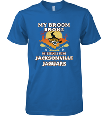 Broom Broke So I Became A Fan of Jacksonville Jaguars NFL Halloween Costume Men's Premium T-Shirt Men's Premium T-Shirt - jonhlittlestore88
