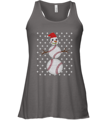 UGLY CHRISTMAS Baseball Snowman Holiday Santa Funny Men Gift Women's Racerback Tank Women's Racerback Tank - jonhlittlestore88
