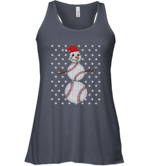 UGLY CHRISTMAS Baseball Snowman Holiday Santa Funny Men Gift Women's Racerback Tank Women's Racerback Tank - jonhlittlestore88
