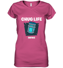 Fortnite Chug Life Women's V-Neck T-Shirt Women's V-Neck T-Shirt - jonhlittlestore88