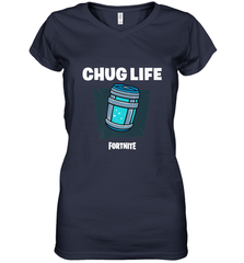 Fortnite Chug Life Women's V-Neck T-Shirt Women's V-Neck T-Shirt - jonhlittlestore88