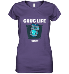 Fortnite Chug Life Women's V-Neck T-Shirt Women's V-Neck T-Shirt - jonhlittlestore88