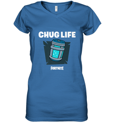 Fortnite Chug Life Women's V-Neck T-Shirt Women's V-Neck T-Shirt - jonhlittlestore88