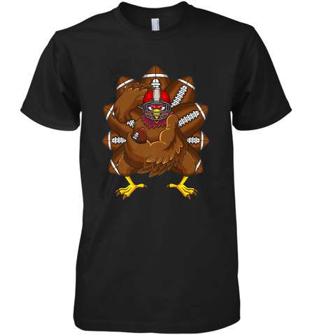 Cool Turkey Football Feathers Funny Thanksgiving Sports Men's Premium T-Shirt Men's Premium T-Shirt / Black / XS Men's Premium T-Shirt - jonhlittlestore88