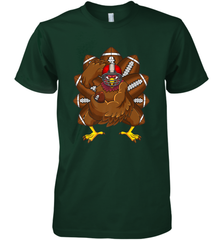 Cool Turkey Football Feathers Funny Thanksgiving Sports Men's Premium T-Shirt Men's Premium T-Shirt - jonhlittlestore88