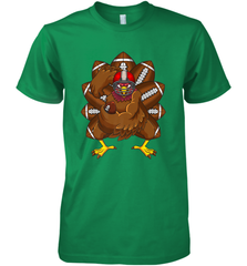 Cool Turkey Football Feathers Funny Thanksgiving Sports Men's Premium T-Shirt Men's Premium T-Shirt - jonhlittlestore88