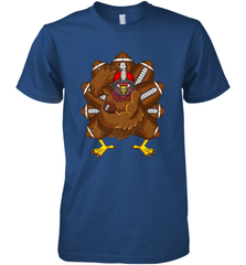 Cool Turkey Football Feathers Funny Thanksgiving Sports Men's Premium T-Shirt Men's Premium T-Shirt - jonhlittlestore88