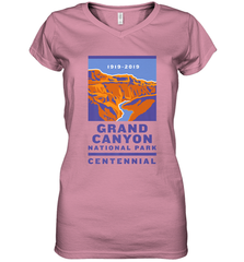 Grand Canyon National Park Centennial Logo Women's V-Neck T-Shirt Women's V-Neck T-Shirt - jonhlittlestore88