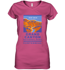 Grand Canyon National Park Centennial Logo Women's V-Neck T-Shirt Women's V-Neck T-Shirt - jonhlittlestore88