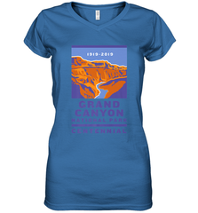 Grand Canyon National Park Centennial Logo Women's V-Neck T-Shirt Women's V-Neck T-Shirt - jonhlittlestore88