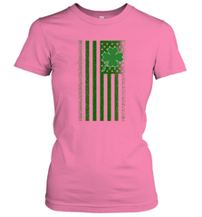 Lucky St. Patrick's Day Irish American Flag T Shirt Women's T-Shirt Women's T-Shirt - jonhlittlestore88