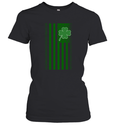Lucky St. Patrick's Day Irish American Flag T Shirt Women's T-Shirt