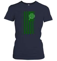 Lucky St. Patrick's Day Irish American Flag T Shirt Women's T-Shirt