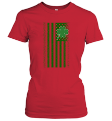 Lucky St. Patrick's Day Irish American Flag T Shirt Women's T-Shirt Women's T-Shirt - jonhlittlestore88
