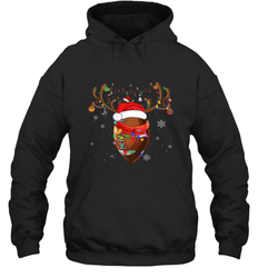 NFL Santa Hat American Football Reindeer Christmas Funny Sport Hooded Sweatshirt