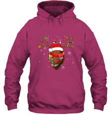 NFL Santa Hat American Football Reindeer Christmas Funny Sport Hooded Sweatshirt Hooded Sweatshirt - jonhlittlestore88