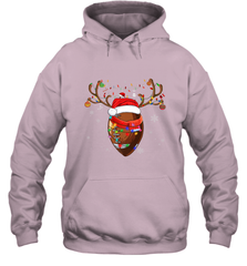 NFL Santa Hat American Football Reindeer Christmas Funny Sport Hooded Sweatshirt Hooded Sweatshirt - jonhlittlestore88