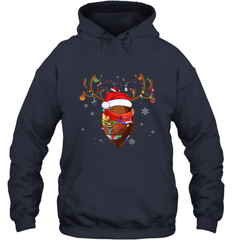 NFL Santa Hat American Football Reindeer Christmas Funny Sport Hooded Sweatshirt