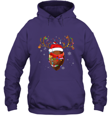 NFL Santa Hat American Football Reindeer Christmas Funny Sport Hooded Sweatshirt Hooded Sweatshirt - jonhlittlestore88