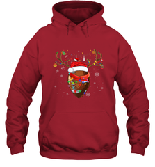 NFL Santa Hat American Football Reindeer Christmas Funny Sport Hooded Sweatshirt Hooded Sweatshirt - jonhlittlestore88