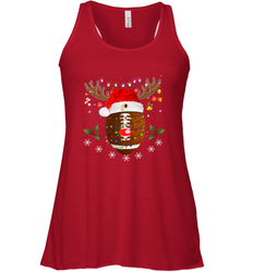NFL Washington Redskins Football Reindeer Antlers Christmas Funny Gift Women's Racerback Tank
