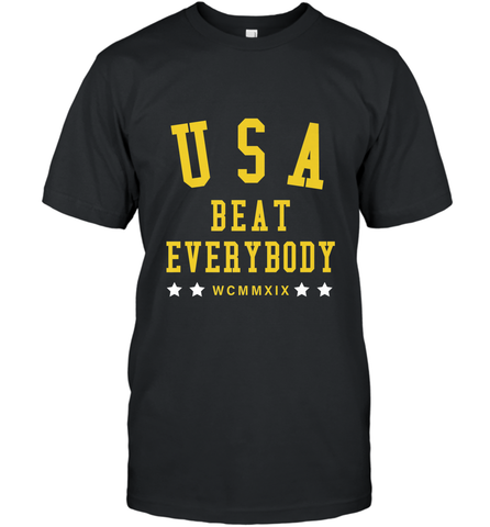USA Beat Everybody Shirt _ USA Beat Everybody Men's T-Shirt Men's T-Shirt / Black / S Men's T-Shirt - jonhlittlestore88