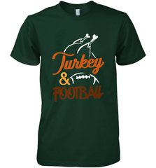 Turkey And Football Thanksgiving Day Football Fan Holiday Men's Premium T-Shirt Men's Premium T-Shirt - jonhlittlestore88