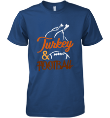 Turkey And Football Thanksgiving Day Football Fan Holiday Men's Premium T-Shirt Men's Premium T-Shirt - jonhlittlestore88