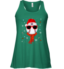 Washington Nationals Logo Christmas Baseball Player Glasses Santa Hat Pajama Gift Women's Racerback Tank Women's Racerback Tank - jonhlittlestore88