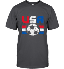 Distressed Red, White and Blue Soccer Flag Shirts of the USA Men's T-Shirt Men's T-Shirt - jonhlittlestore88