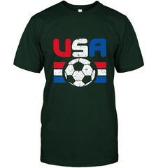 Distressed Red, White and Blue Soccer Flag Shirts of the USA Men's T-Shirt Men's T-Shirt - jonhlittlestore88