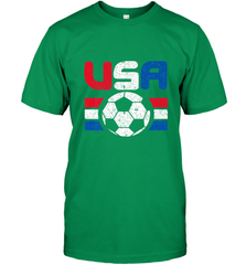 Distressed Red, White and Blue Soccer Flag Shirts of the USA Men's T-Shirt Men's T-Shirt - jonhlittlestore88