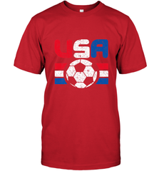 Distressed Red, White and Blue Soccer Flag Shirts of the USA Men's T-Shirt Men's T-Shirt - jonhlittlestore88