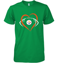 NFL Pittsburgh Steelers Heart Love Football Men's Premium T-Shirt Men's Premium T-Shirt - jonhlittlestore88