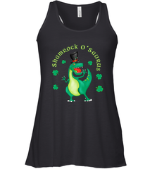 T Rex Dinosaur St. Patrick's Day Irish Funny Women's Racerback Tank Women's Racerback Tank - jonhlittlestore88