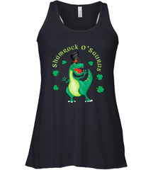 T Rex Dinosaur St. Patrick's Day Irish Funny Women's Racerback Tank Women's Racerback Tank - jonhlittlestore88