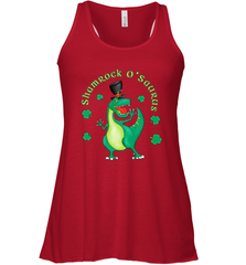 T Rex Dinosaur St. Patrick's Day Irish Funny Women's Racerback Tank Women's Racerback Tank - jonhlittlestore88