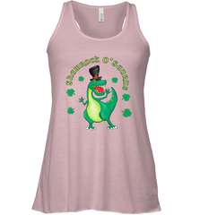 T Rex Dinosaur St. Patrick's Day Irish Funny Women's Racerback Tank Women's Racerback Tank - jonhlittlestore88