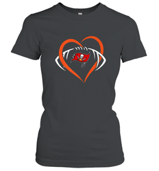 NFL Tampa Bay Buccaneers Heart Love Football Women's T-Shirt