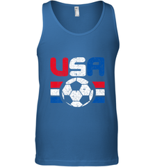 Distressed Red, White and Blue Soccer Flag Shirts of the USA Men's Tank Top Men's Tank Top - jonhlittlestore88